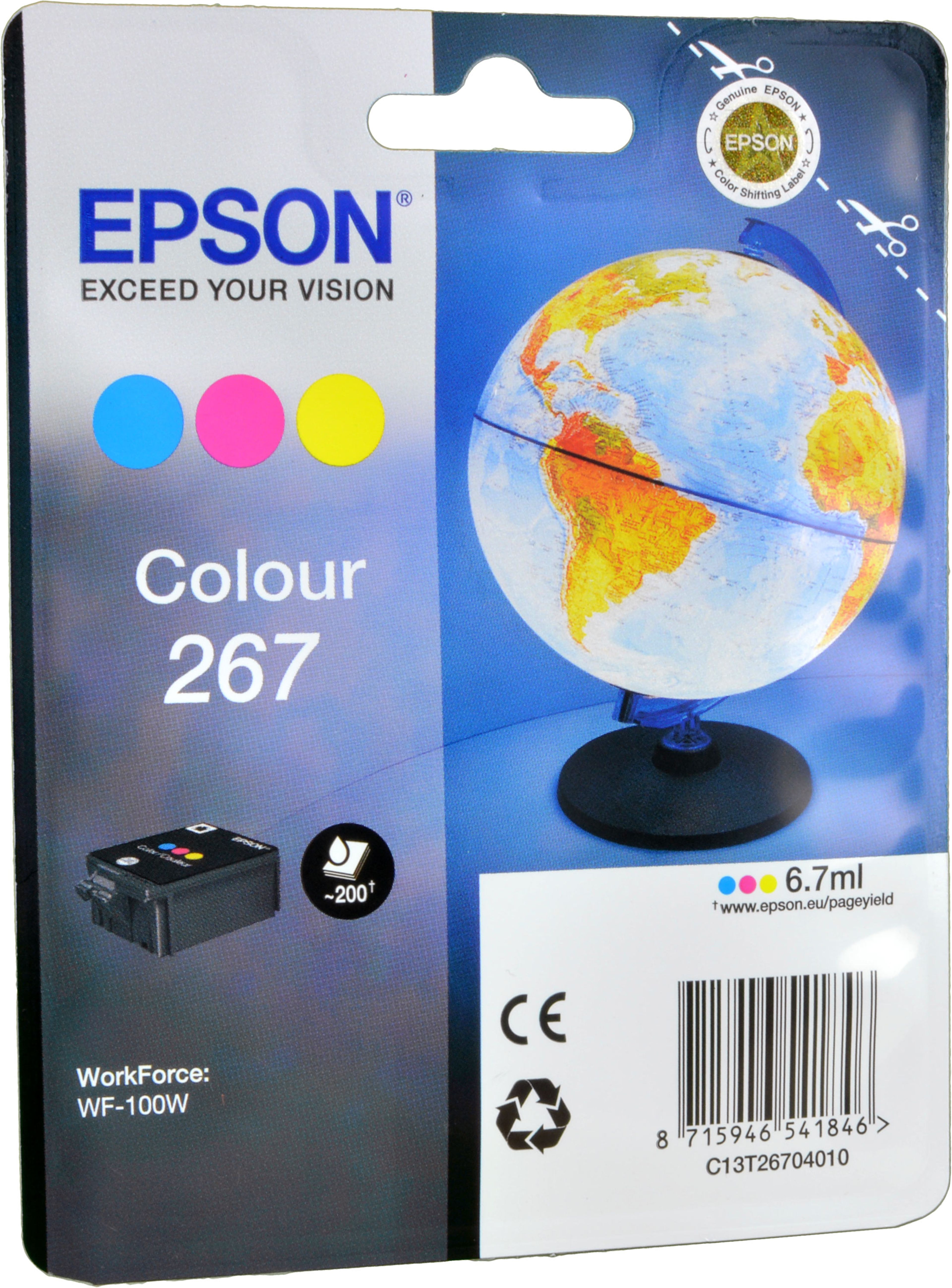 Epson Tinte C13T267040 CMY 267