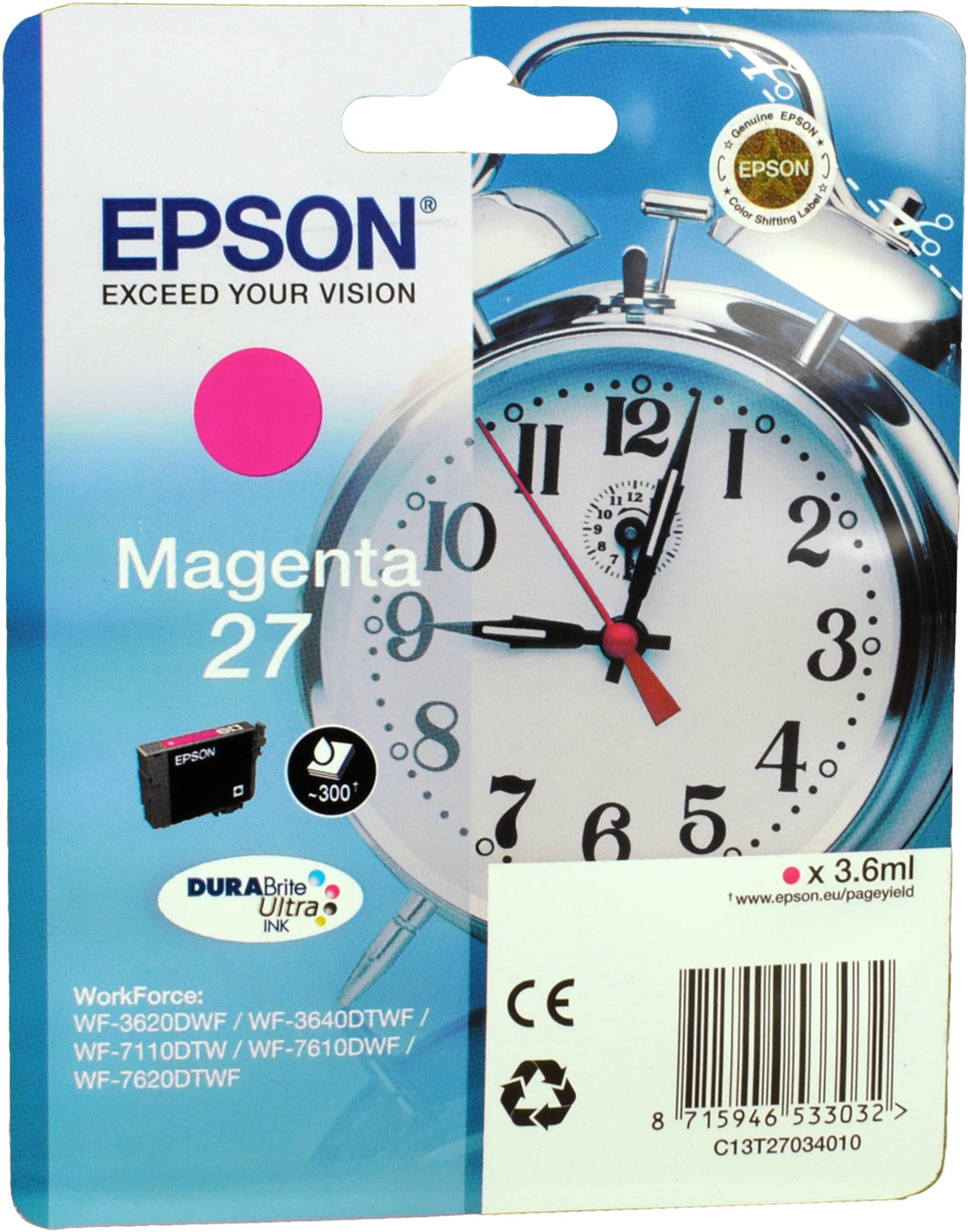 Epson Tinte C13T270340 magenta 27