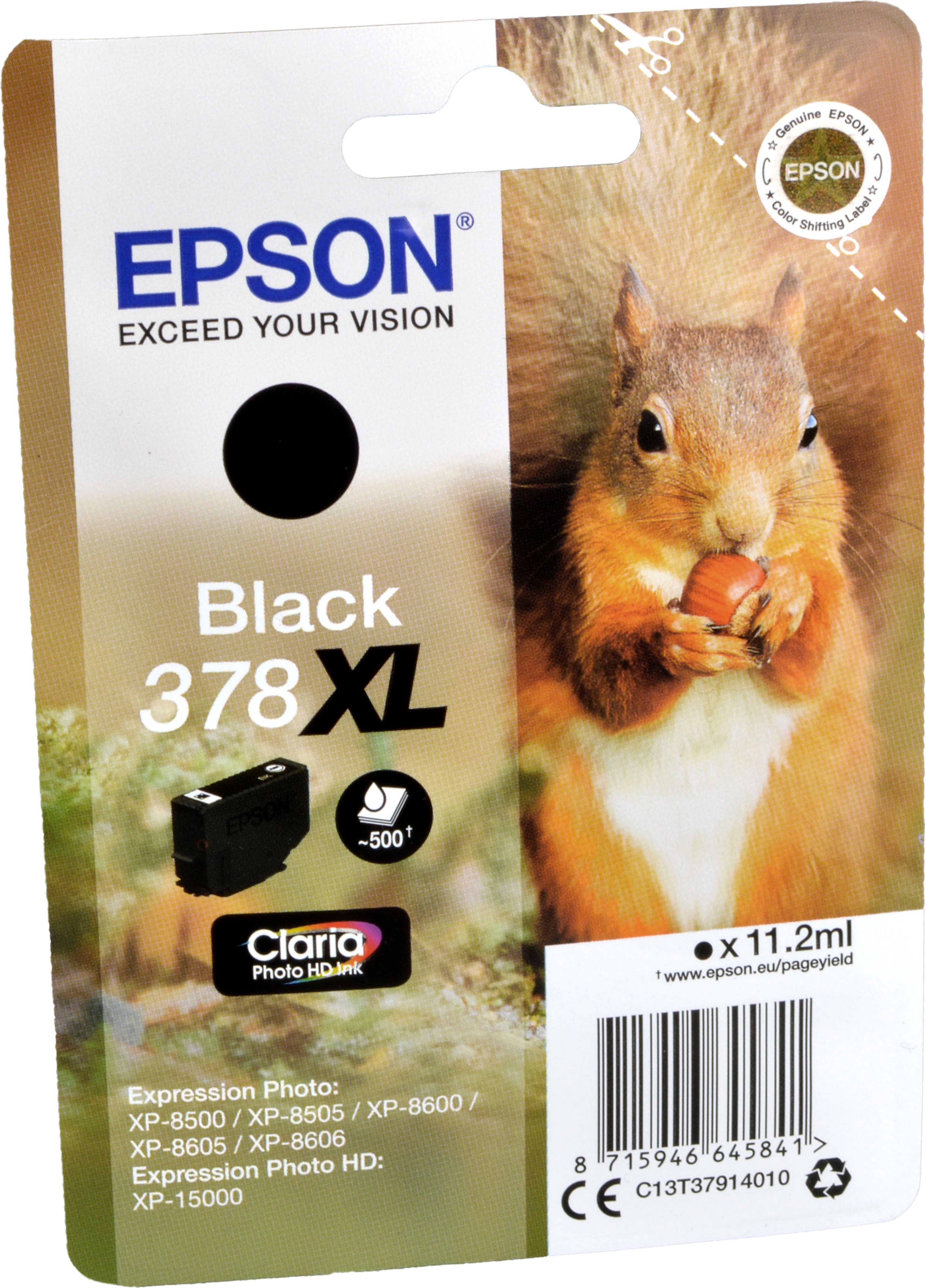 Epson Tinte C13T379140 black 378XL