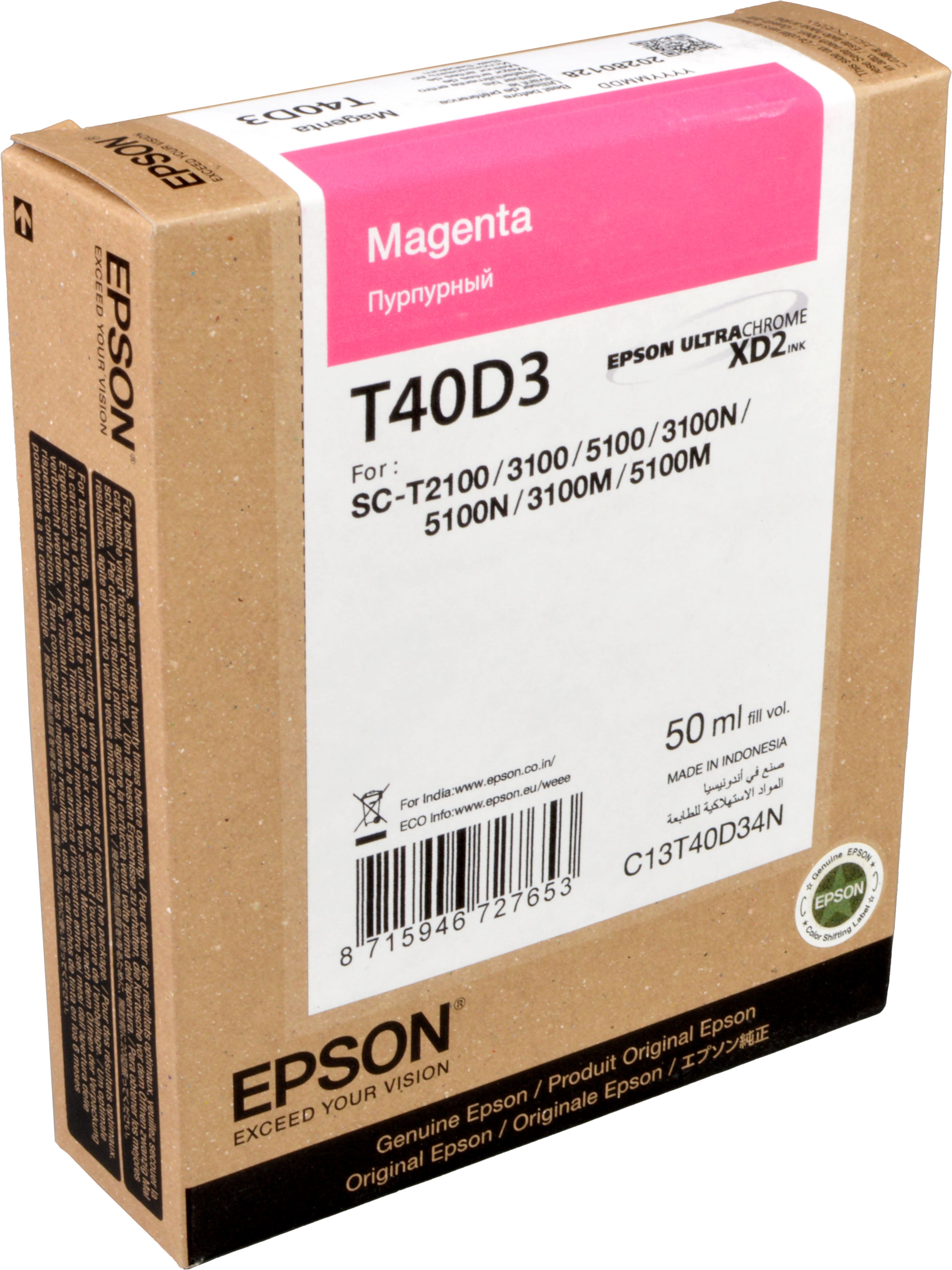 Epson Tinte C13T40D34N magenta T40D3