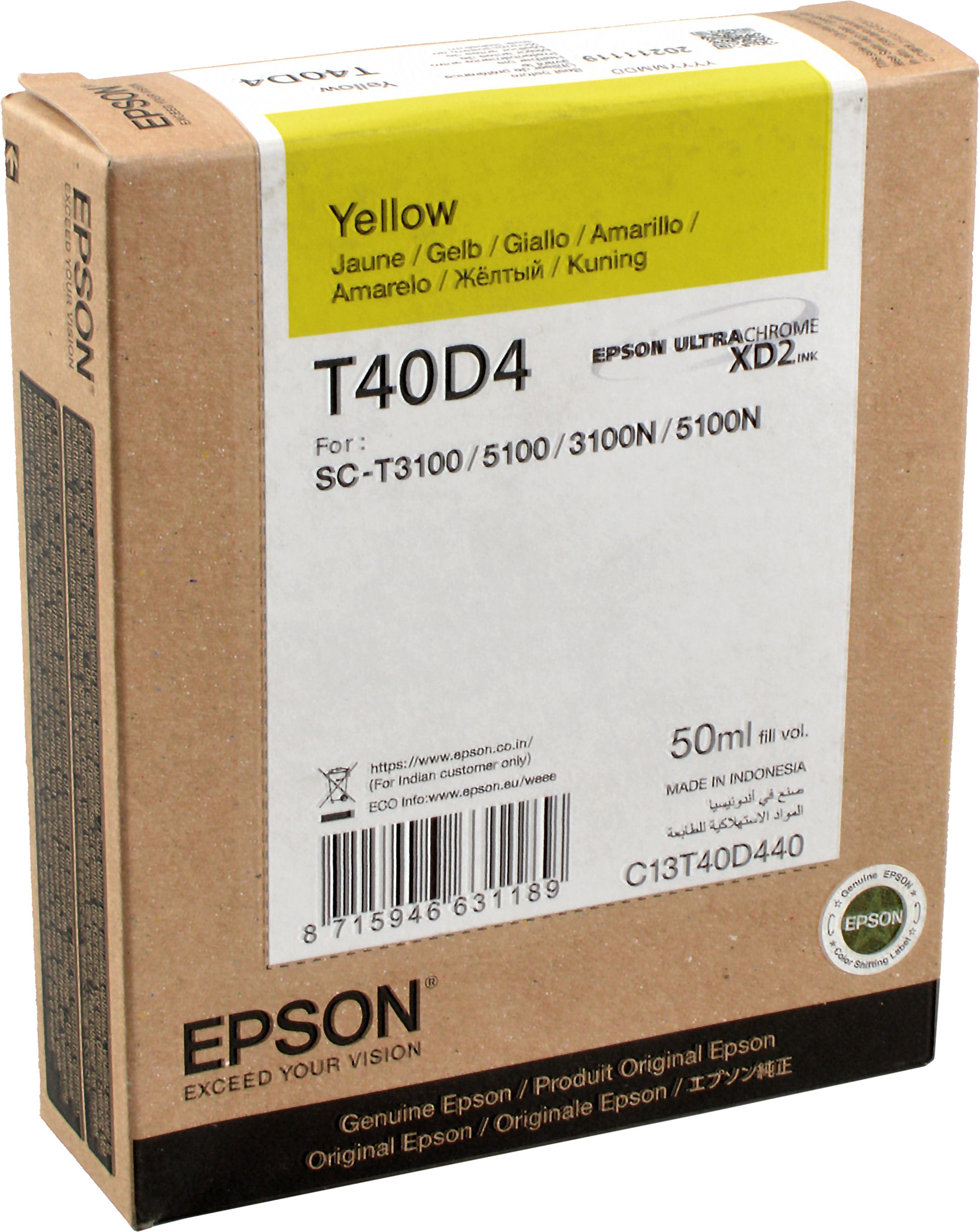 Epson Tinte C13T40D440 yellow T40D4