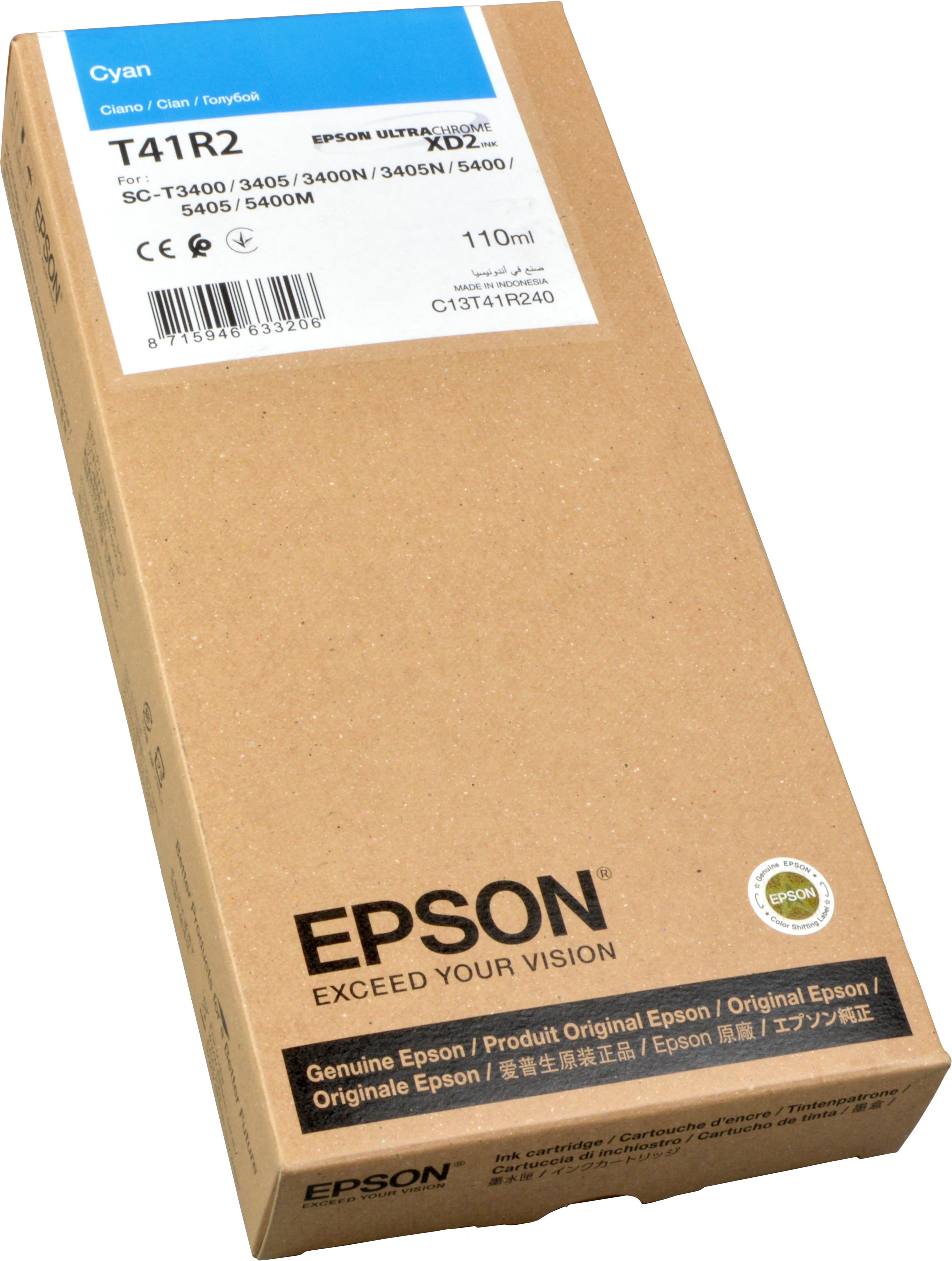 Epson Tinte C13T41R240 cyan T41R2