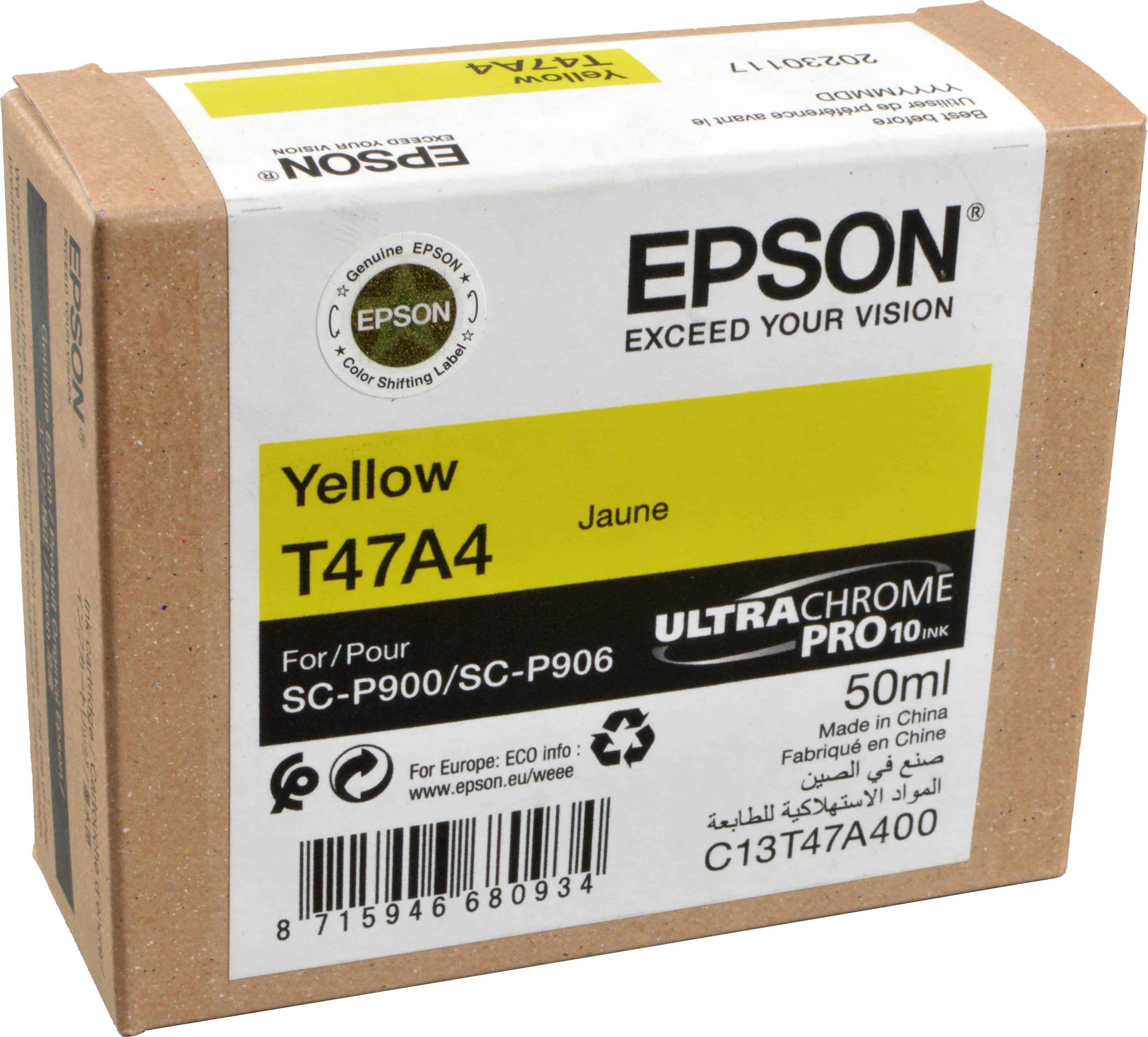 Epson Tinte C13T47A400 yellow T47A4
