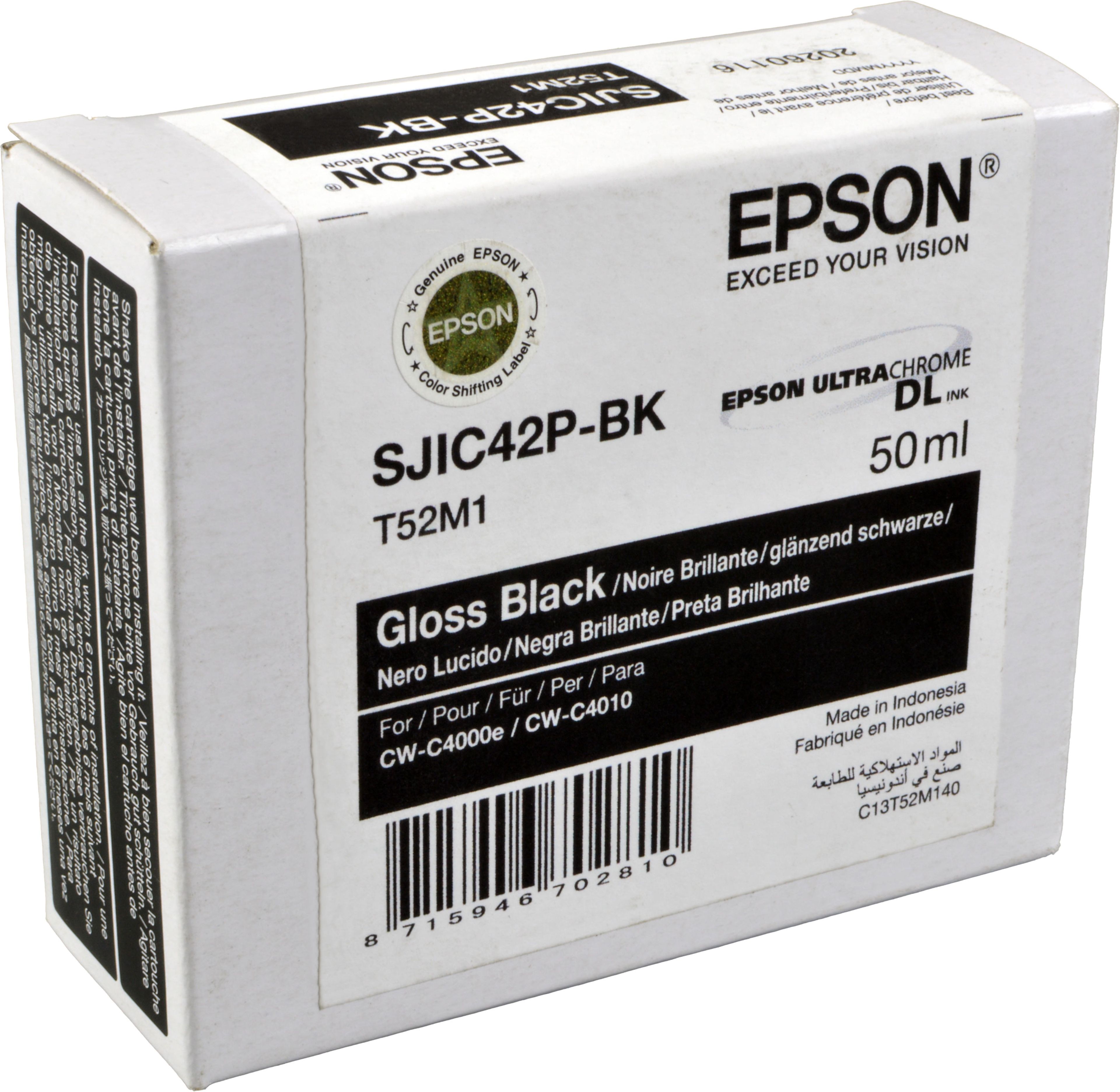 Epson Tinte C13T52M140 glossy schwarz SJIC42P-BK