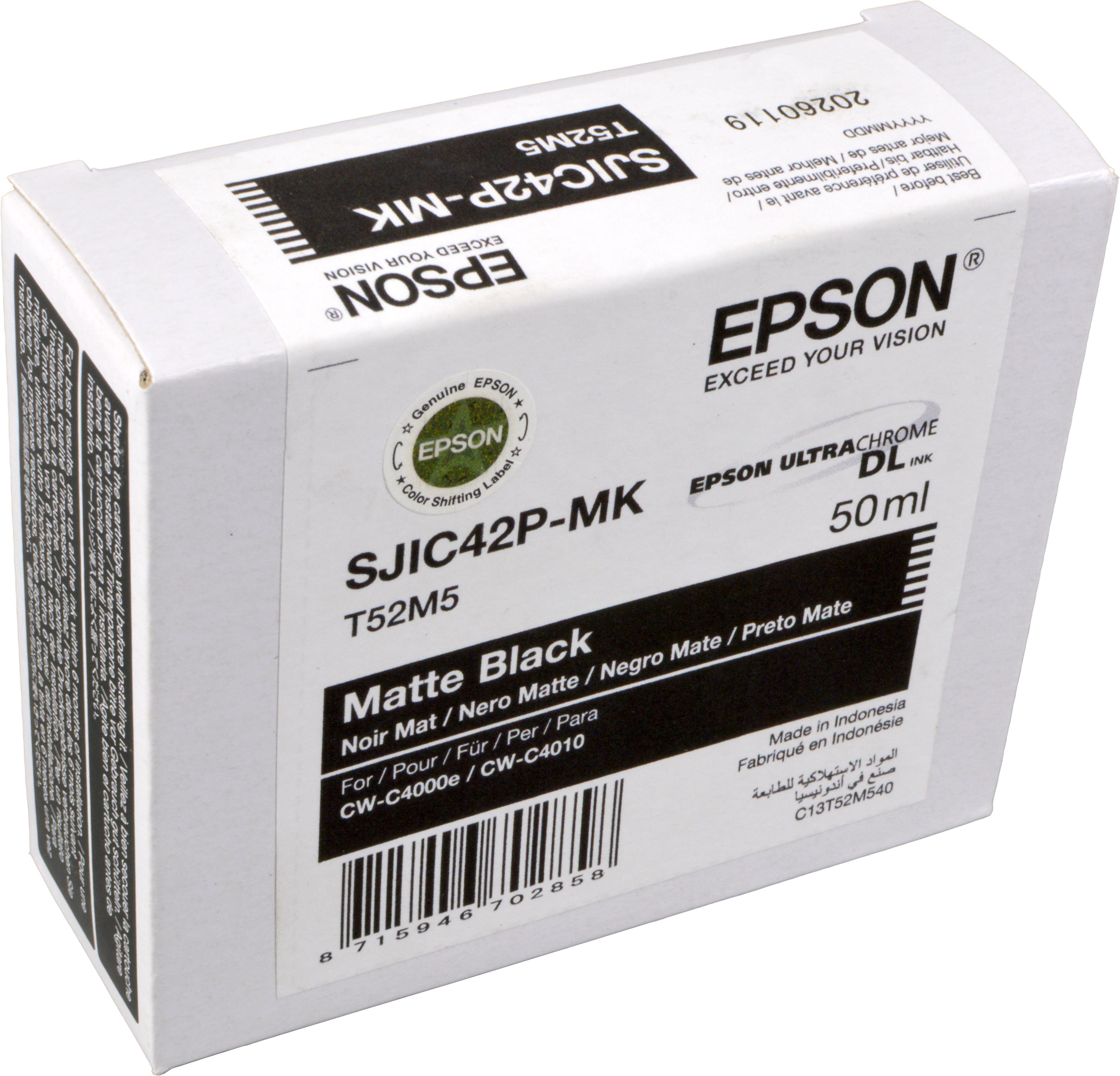 Epson Tinte C13T52M540 matt schwarz SJIC42P-MK