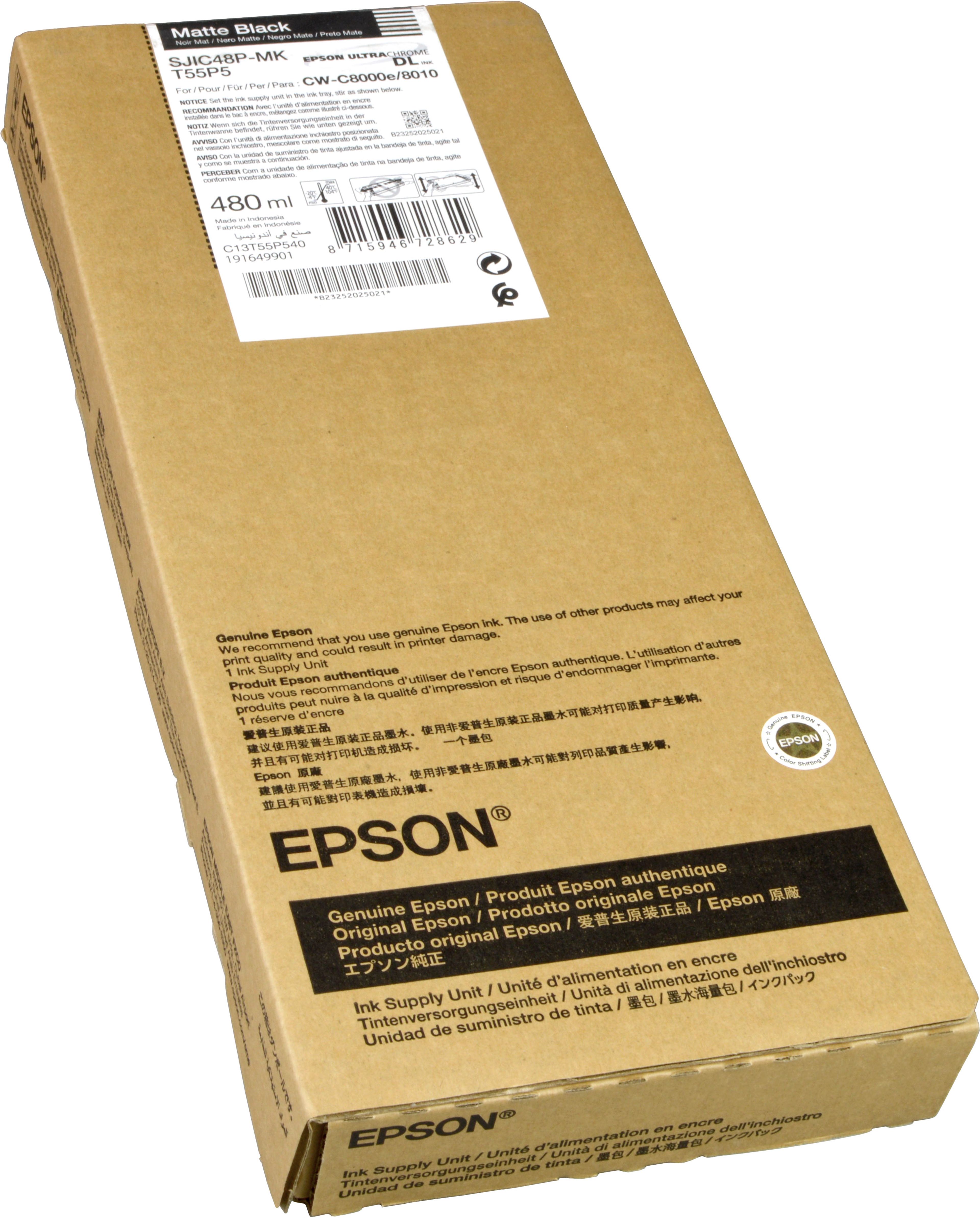 Epson Tinte C13T55P540 matt schwarz T55P5 SJIC48P-MK