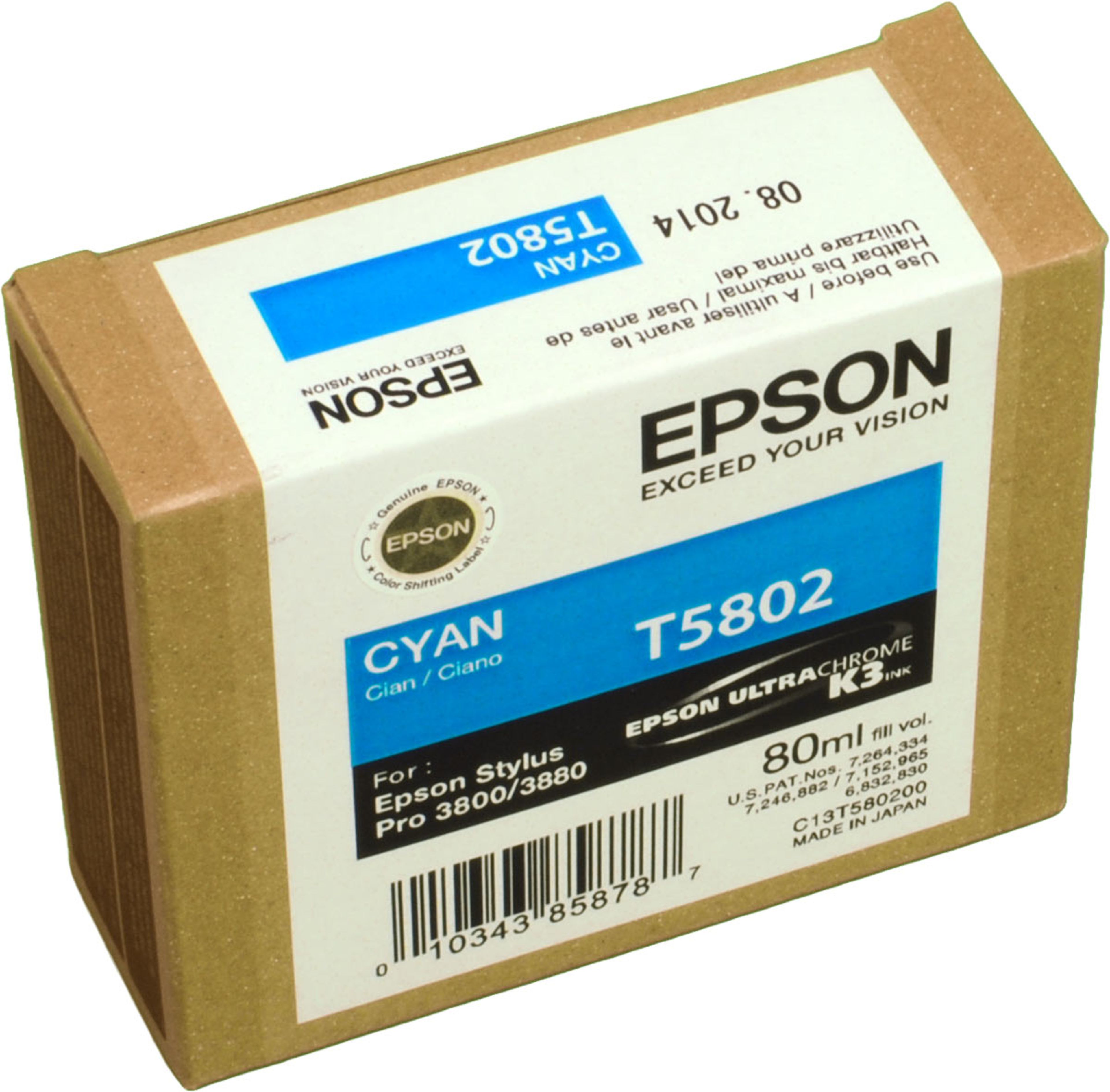 Epson Tinte C13T580200 cyan T5802