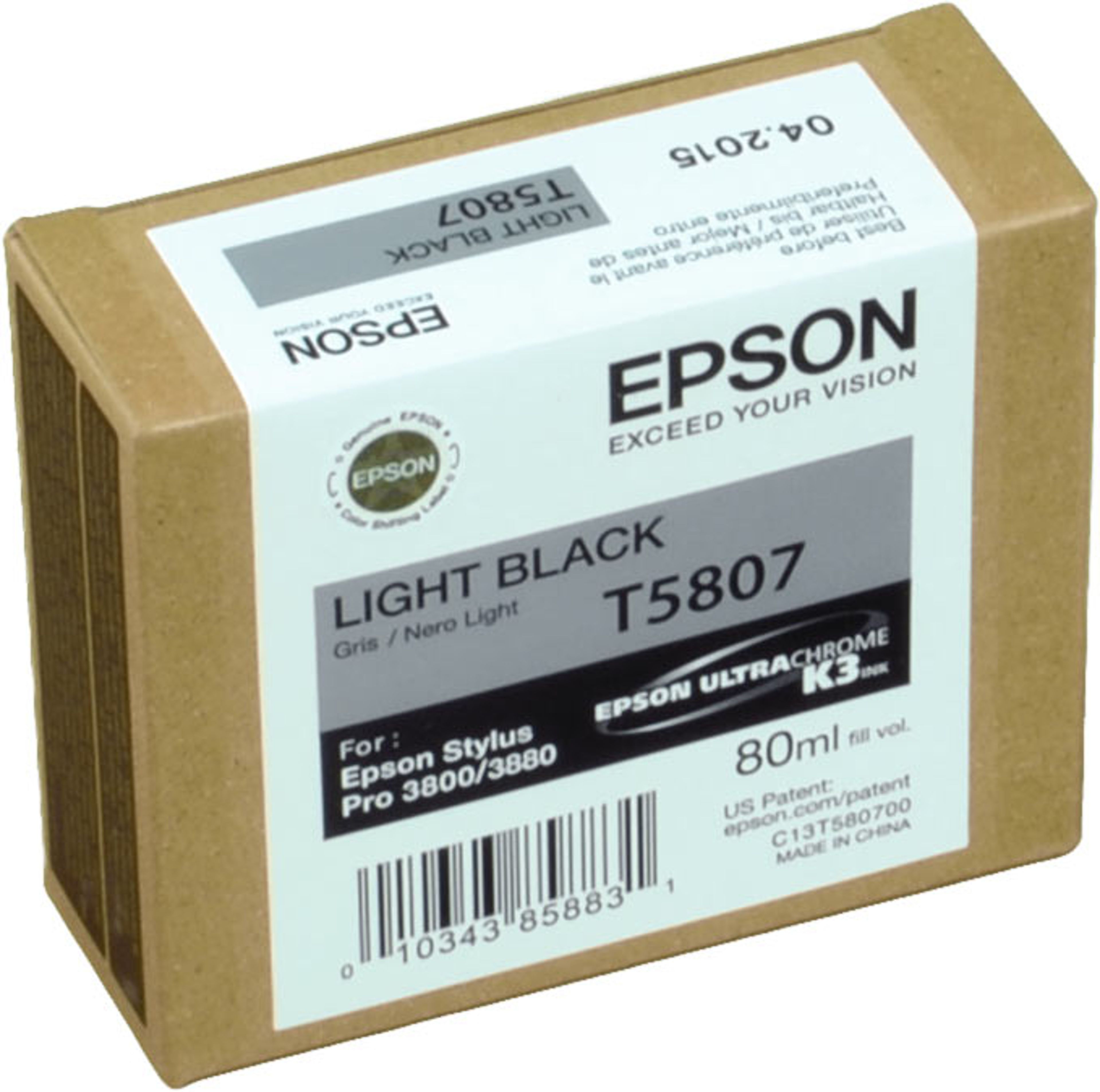 Epson Tinte C13T580700 hellschwarz T5807