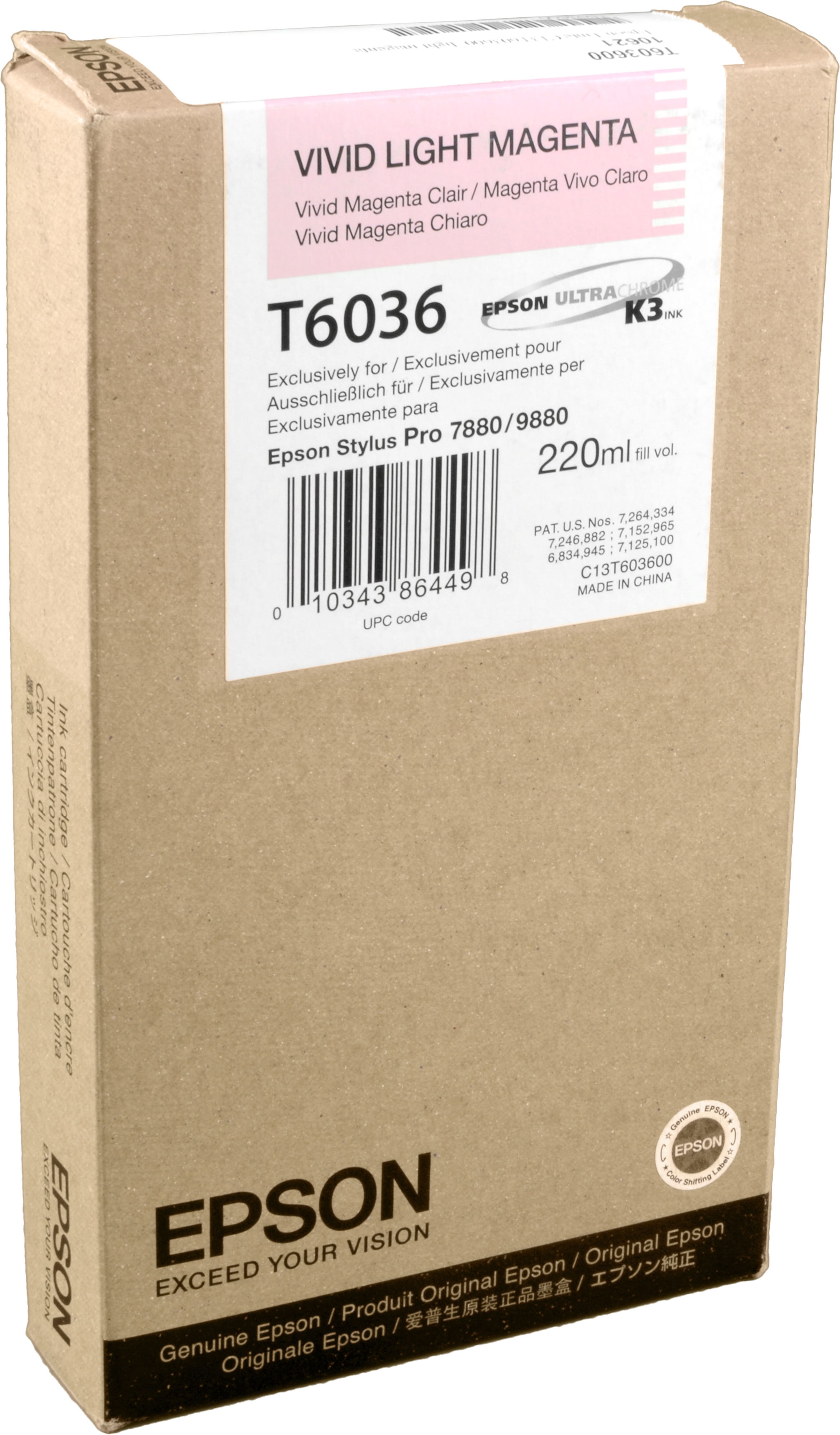 Epson Tinte C13T603600 vivid light magenta T6036