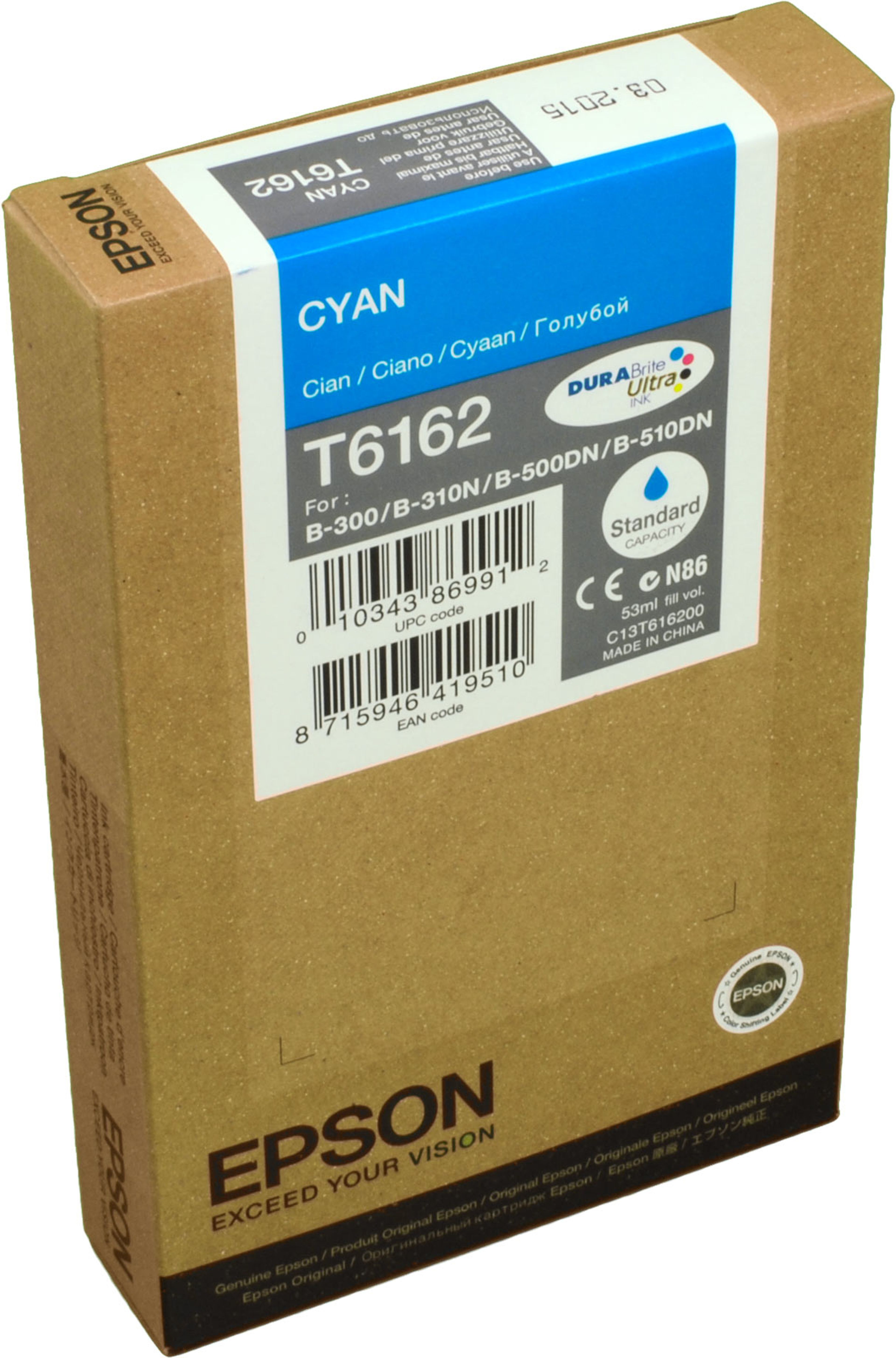 Epson Tinte C13T616200 cyan T6162