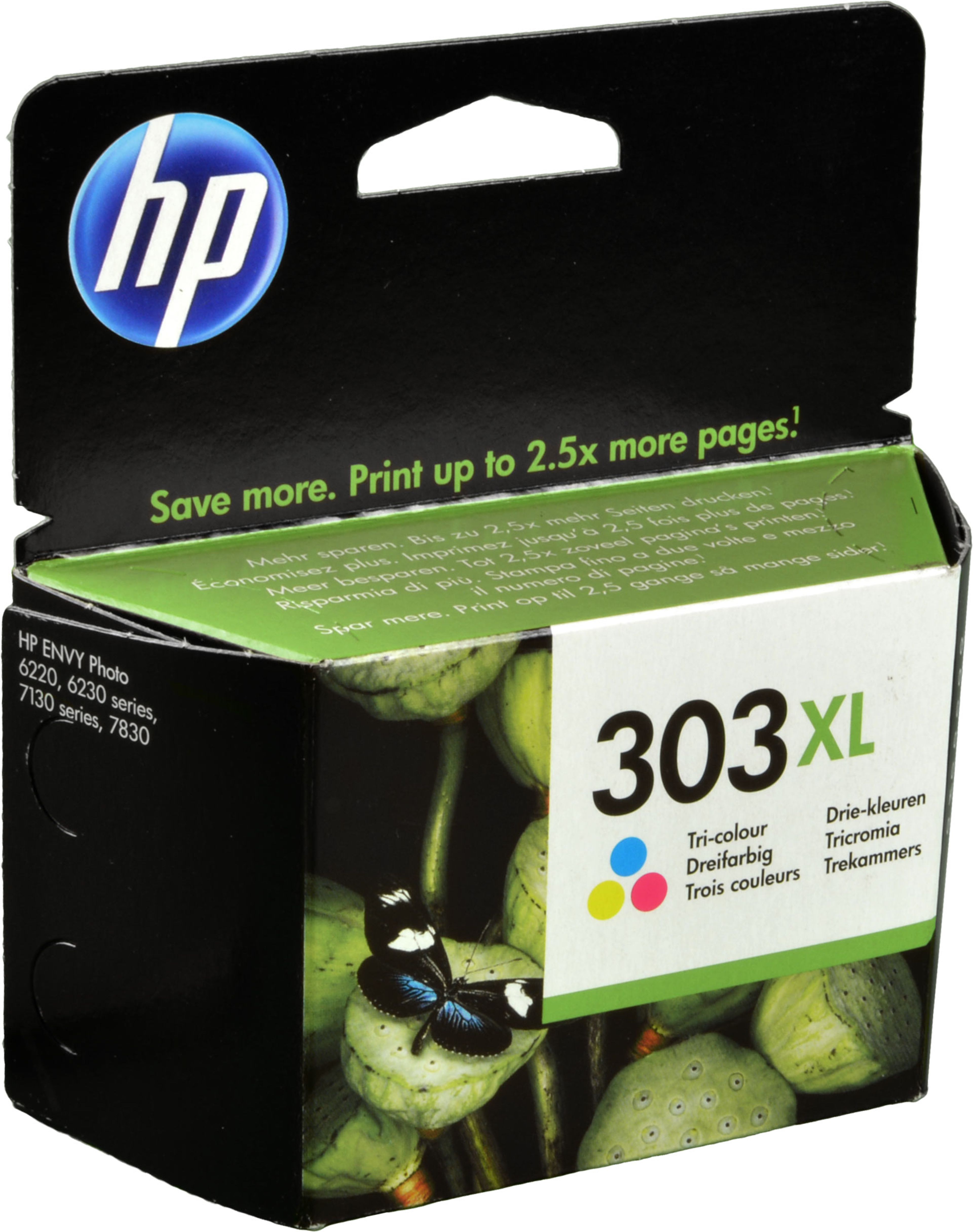HP Tinte T6N03AE 303XL CMY