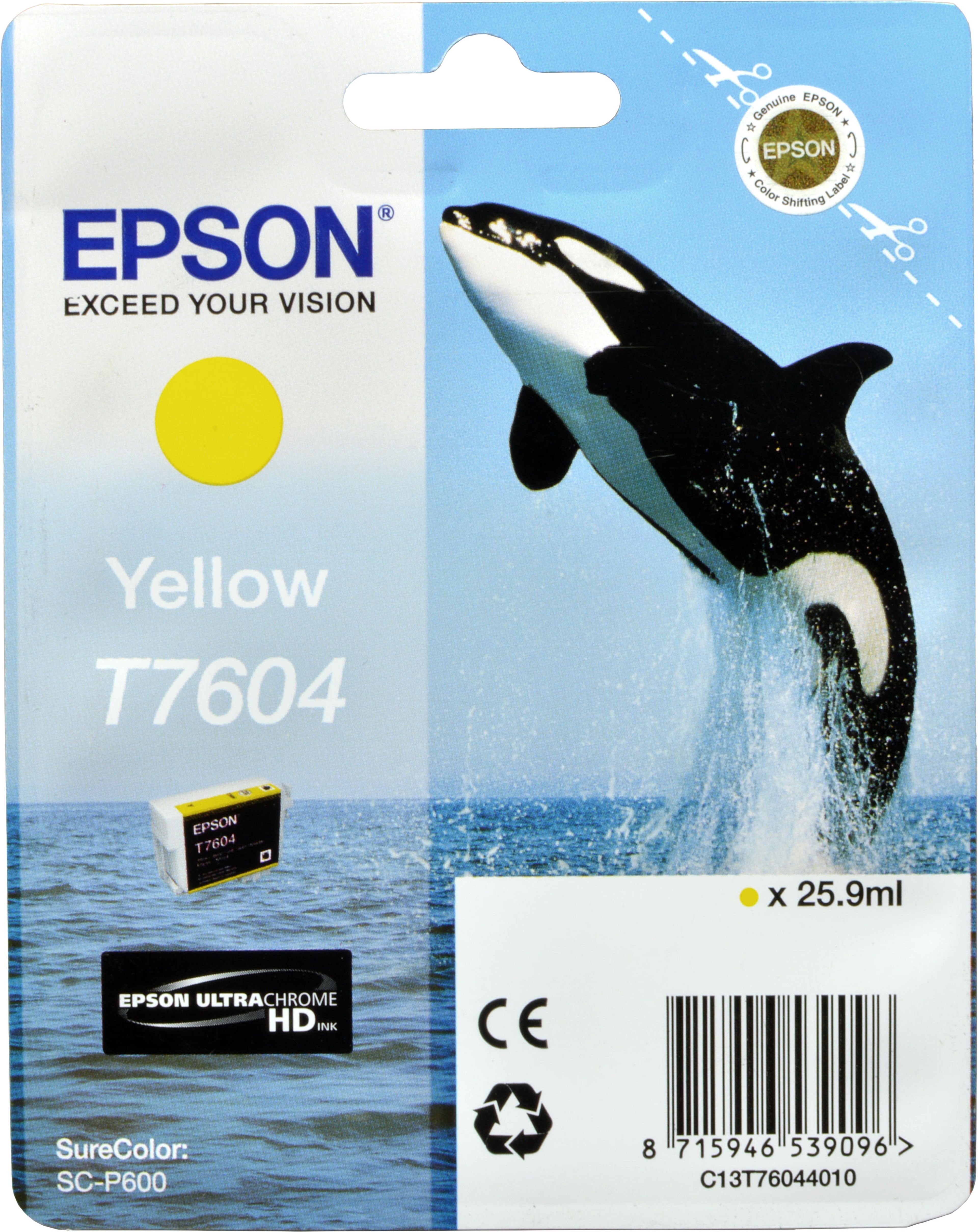 Epson Tinte C13T760440 yellow T7604