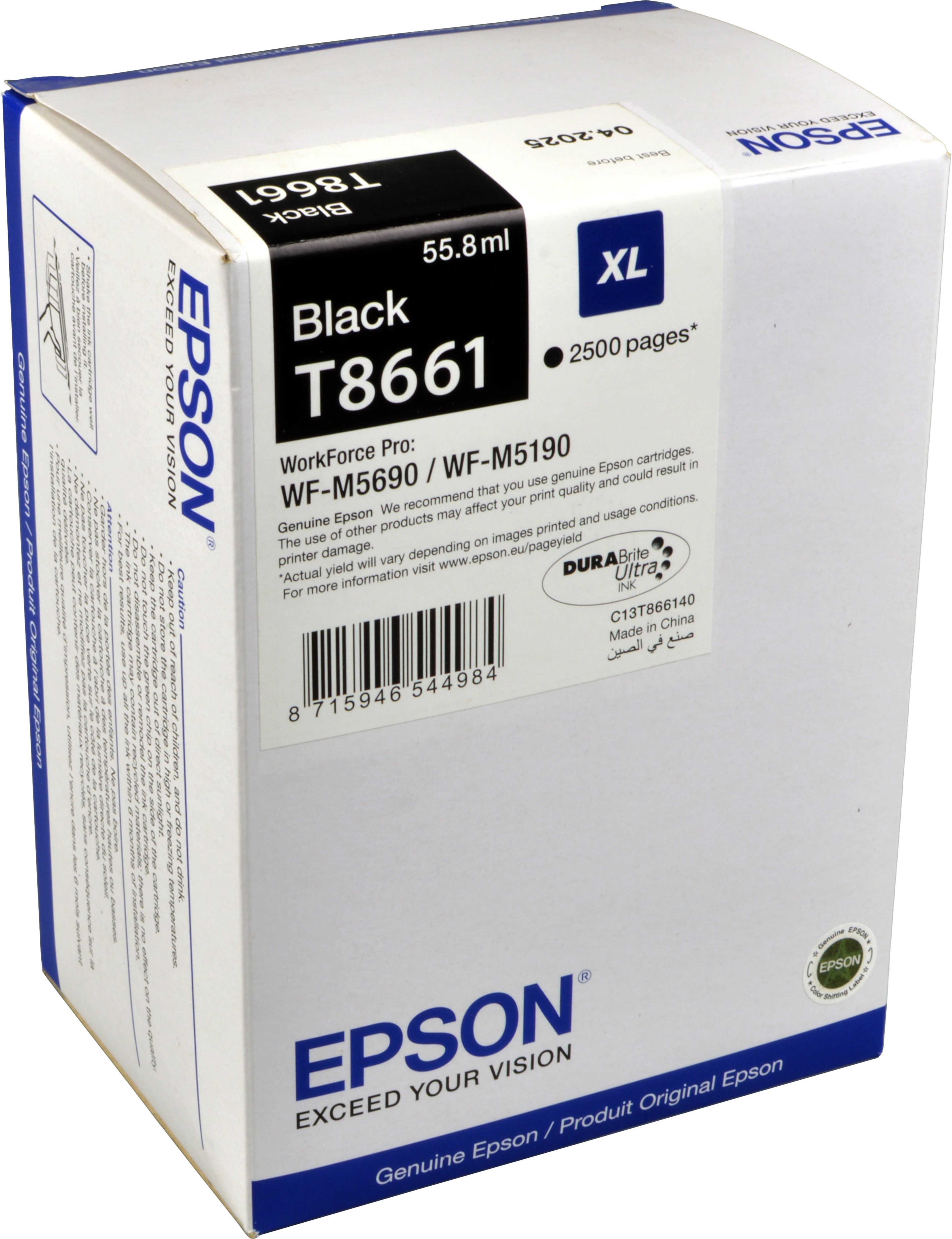 Epson Tinte C13T866140 schwarz T8661