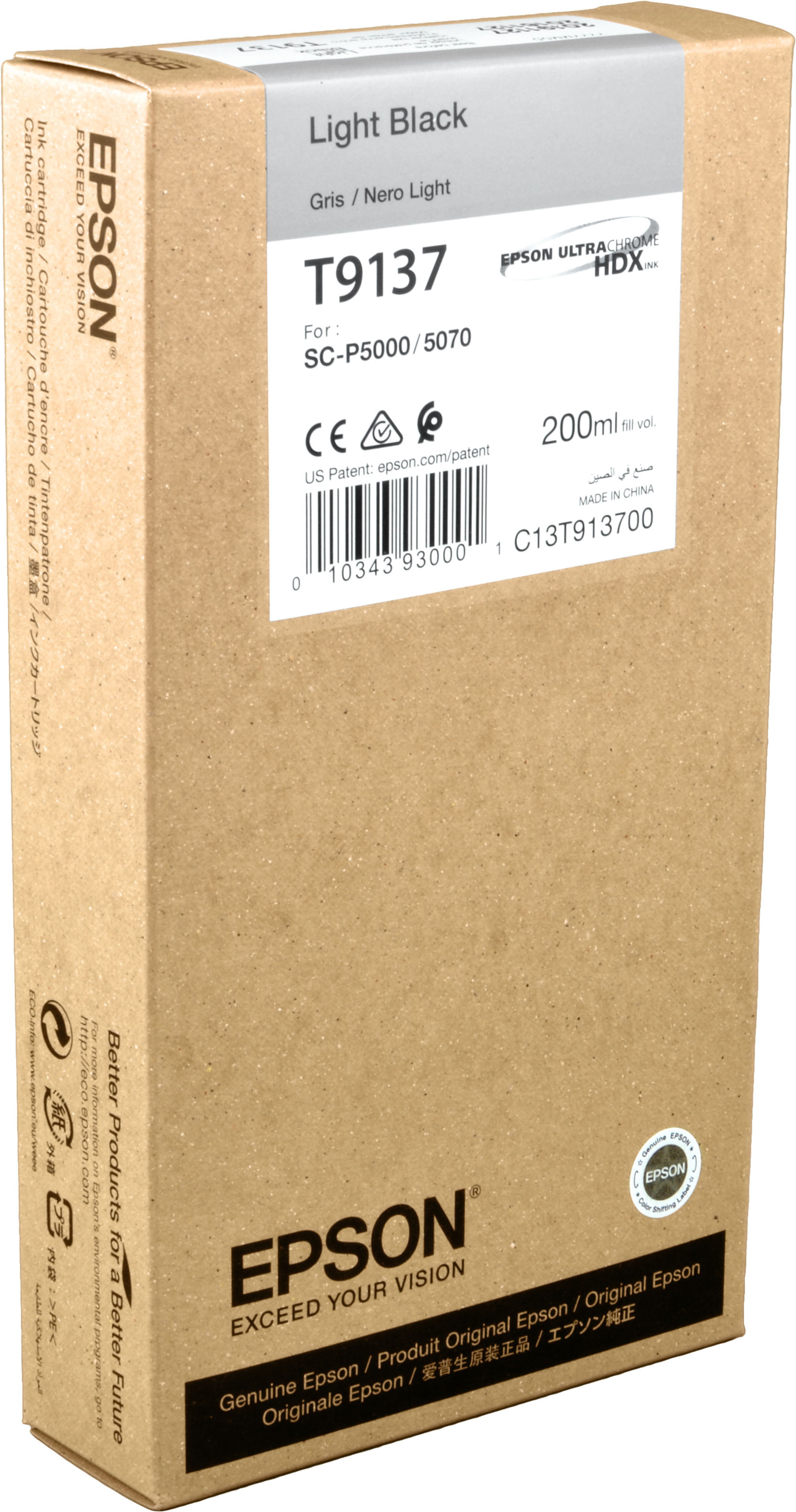 Epson Tinte C13T913700 light black T9137