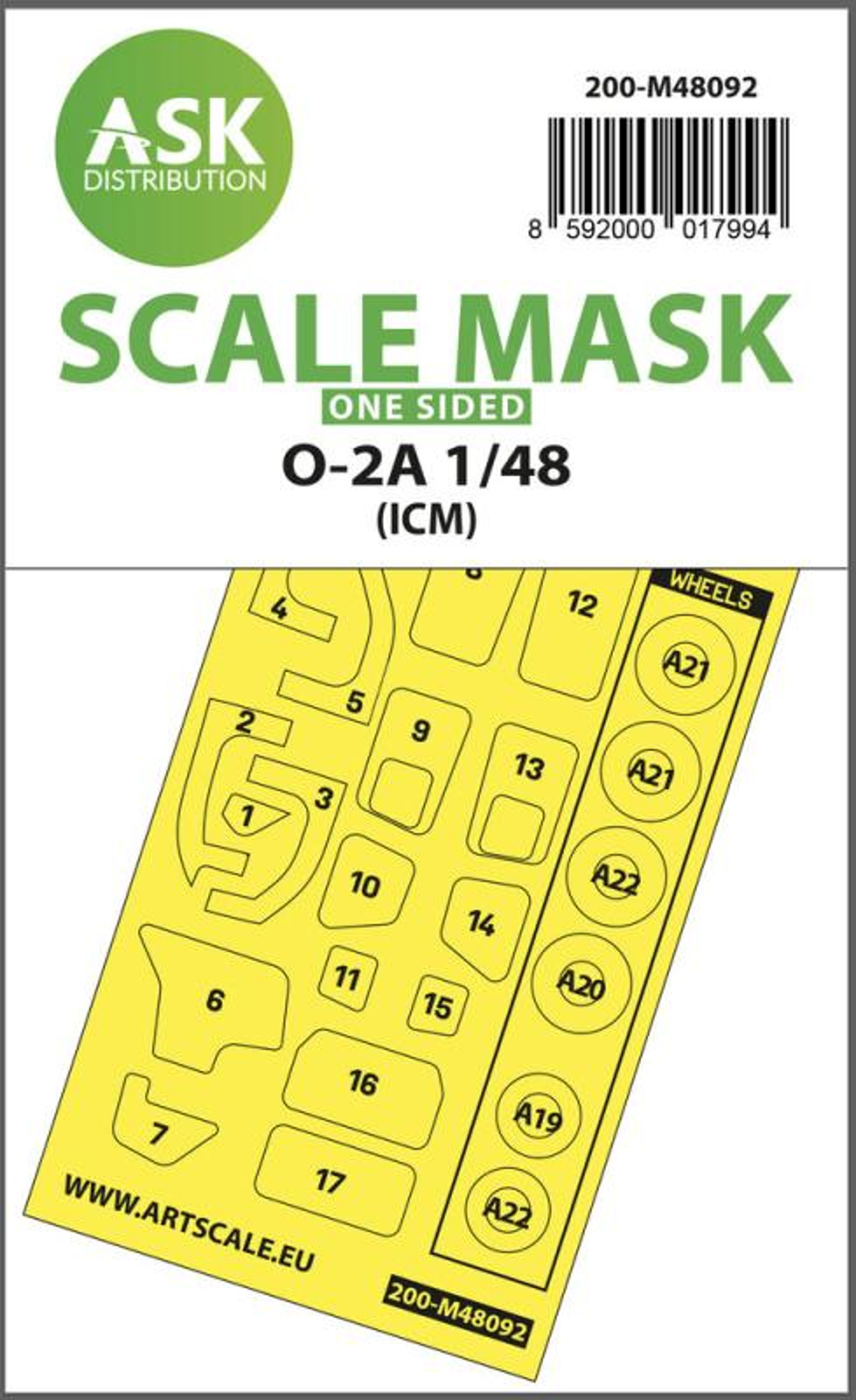 O-2A - One-sided mask self-adhesive pre-cutted [ICM]