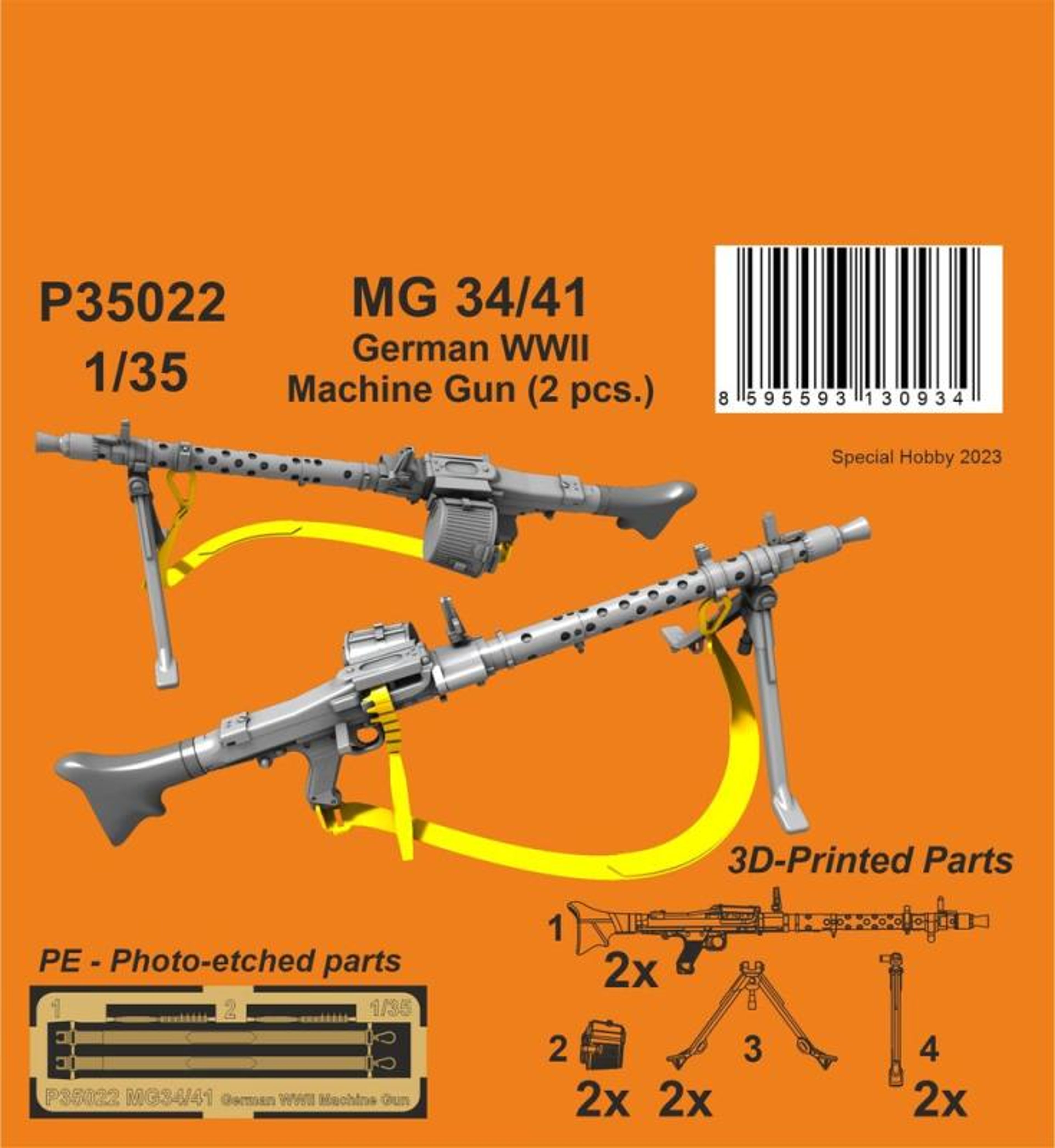 MG 34/41 German WWII Machine Gun (2 pcs.)